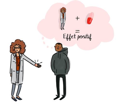 Illustration Sciencetips : l'effet placebo