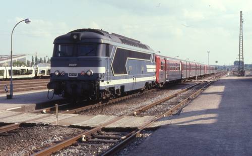 Locomotive diesel-électrique BB 67517 Lauterbourg-Strasbourg, 4 juin 1991, Phil Richards