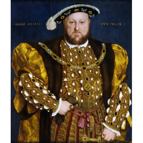 Hans Holbein, Portrait d'Henri VIII, 1540, huile sur bois, 88 x 74 cm, Galleria Nazionale d'Arte Antica, Rome